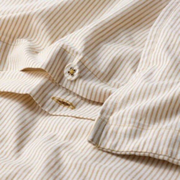 Ikea BERGPALM Duvet Cover Pillowcases Yellow White Stripe Full Queen NEW NWT - Picture 4 of 5